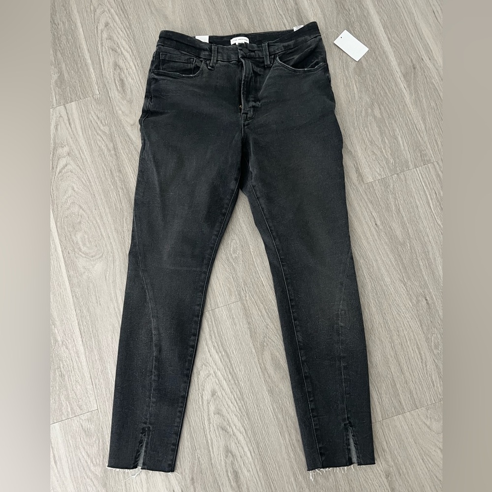 NWOT Good American High Rise Size 12/31 Black Jeans